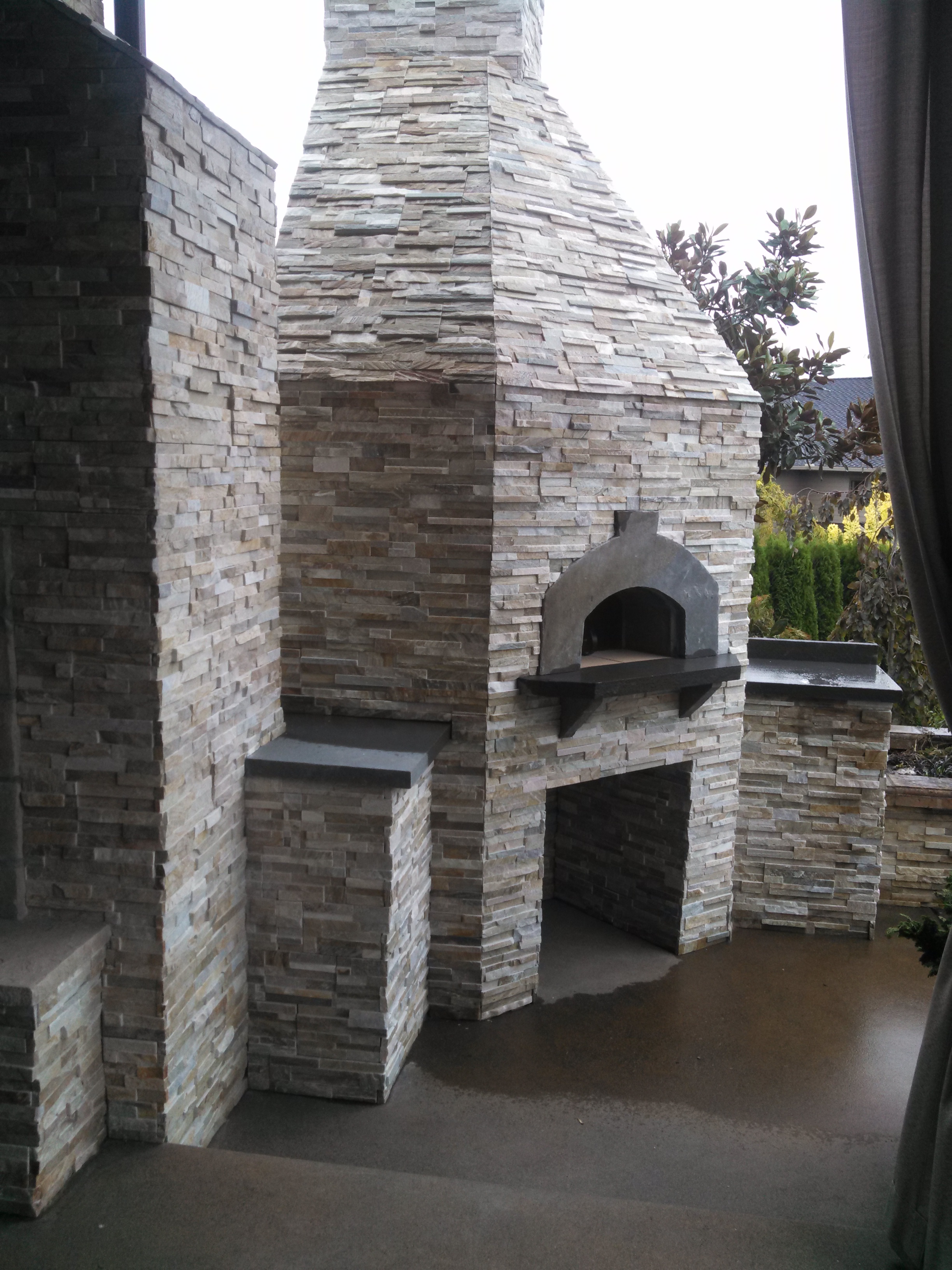 installation of pizza oven 